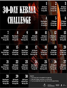 Aktiviti Fizikal: 30-Day Kebaya Challenge